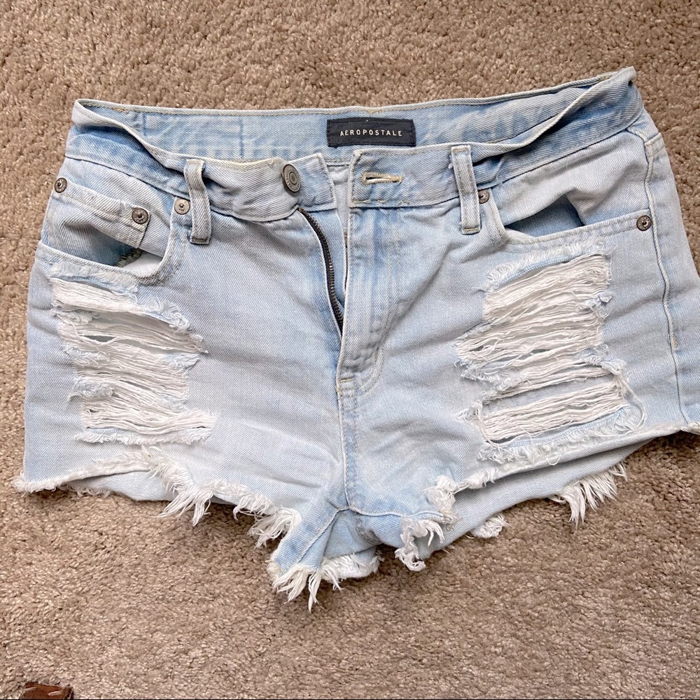 🌿 Aeropostale Ripped Jean Shorts